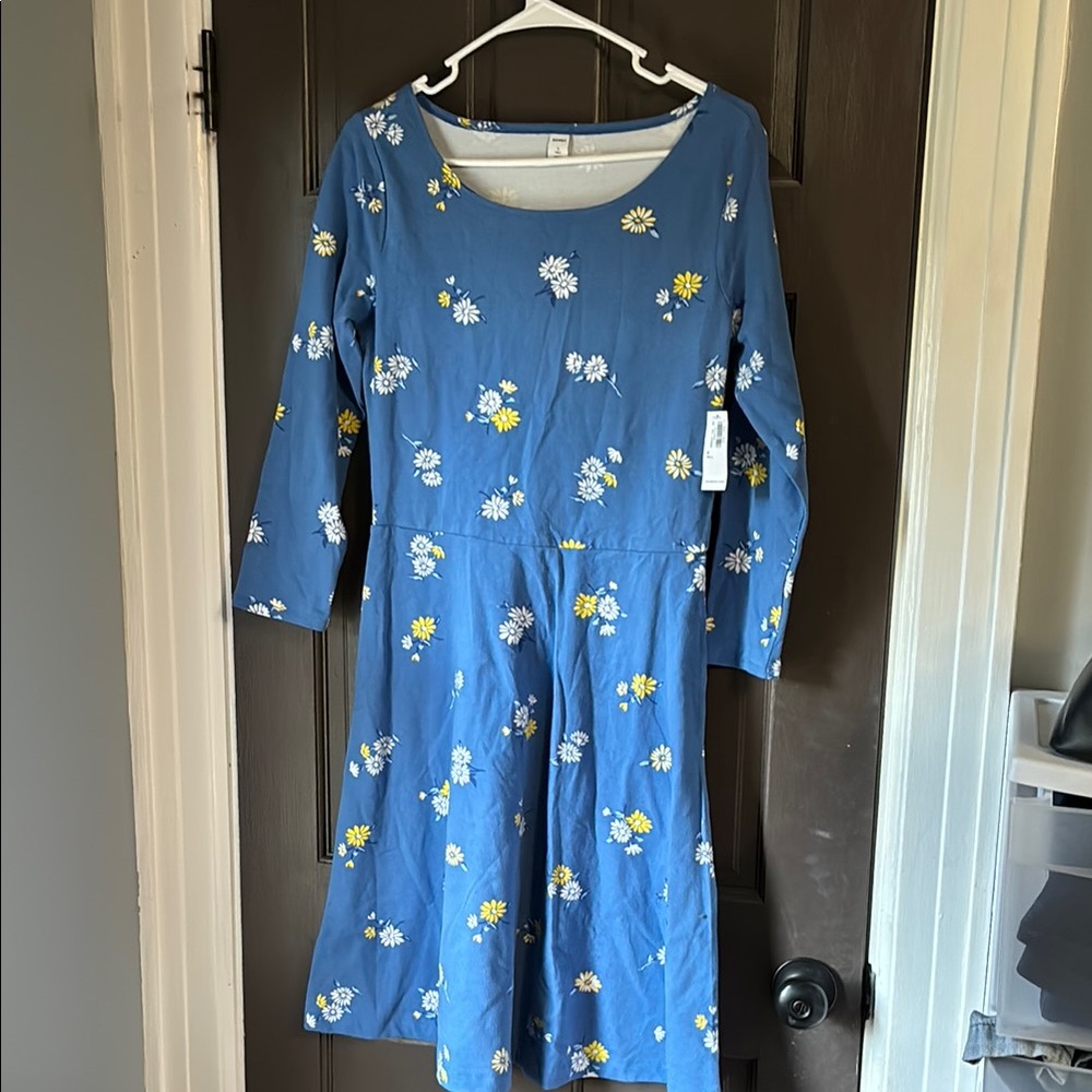 Old Navy Blue Floral Dress